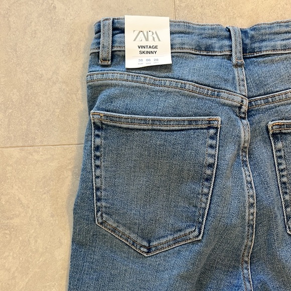 Zara Vintage Skinny Jeans Size 6 - Picture 5 of 6